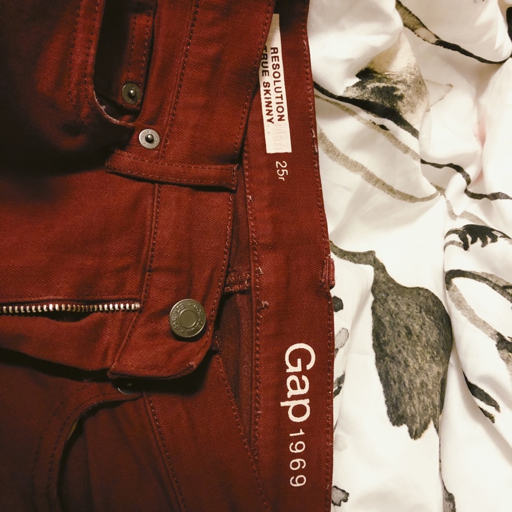 Gap Resolution True Skinny Red Skinny Jeans